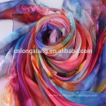 Chine Wholesale Écran imprimé numérique Belle écharpe en mousseline de soie Écharpe en soie pour dame